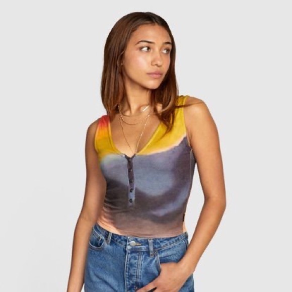 🌴RVCA Westwood Tie Dye Tank Top🌴 - Picture 2 of 9